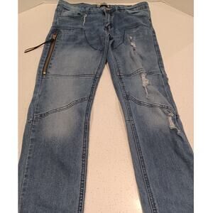 Demolition Blue Jeans Pants Size 14 Women's